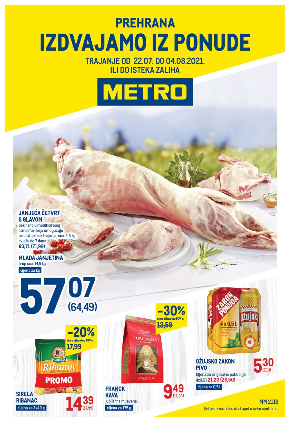 Metro Prehrana katalog Akcija 22.07.-04.08.2021.