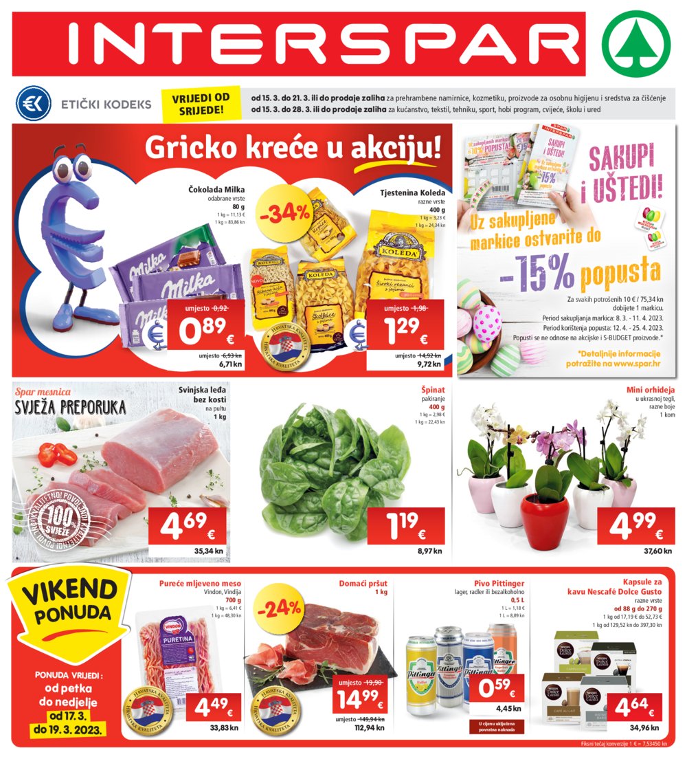 INTERSPAR katalog Akcija 15.03.-21.03.2023.