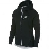 Nike sportswear tech fleece windrunner, ženska majica, crna