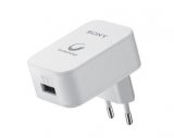 Kućni punjač SONY CP-AD2 Europlug na USB (Ž) + kabel USB (M) na Micro USB (M) 2.1A bijeli