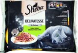 Sheba potpuna hrana za odrasle mačke losos bijela riba piletina i puretina, 4 x 85 g