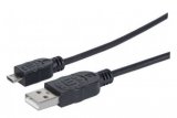 Kabel USB tip A-MUSB tip micro B-M 0.5m Black - MANHATTAN